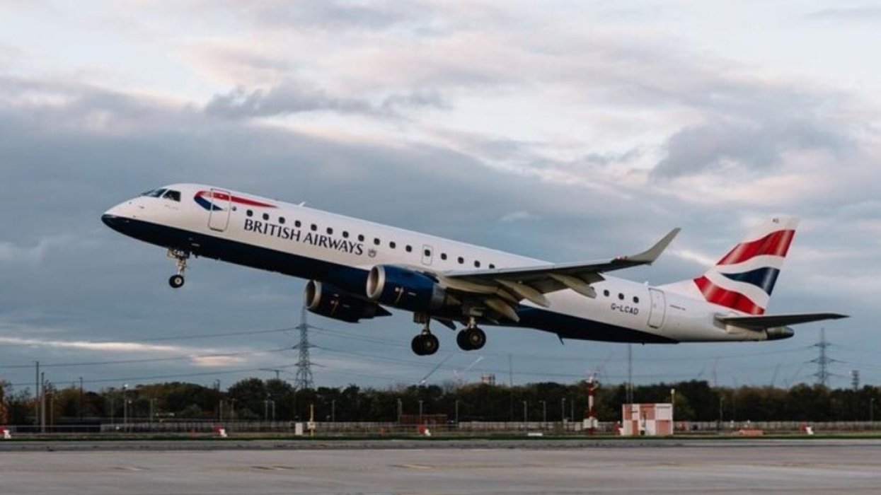 British Airways flight taking off