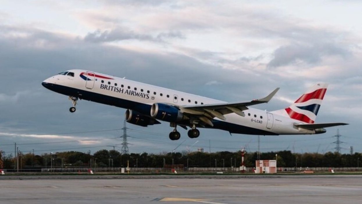British Airways flight taking off