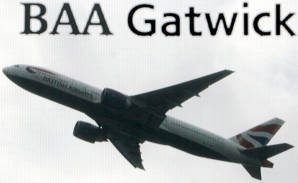 British Airways plane Gatwick