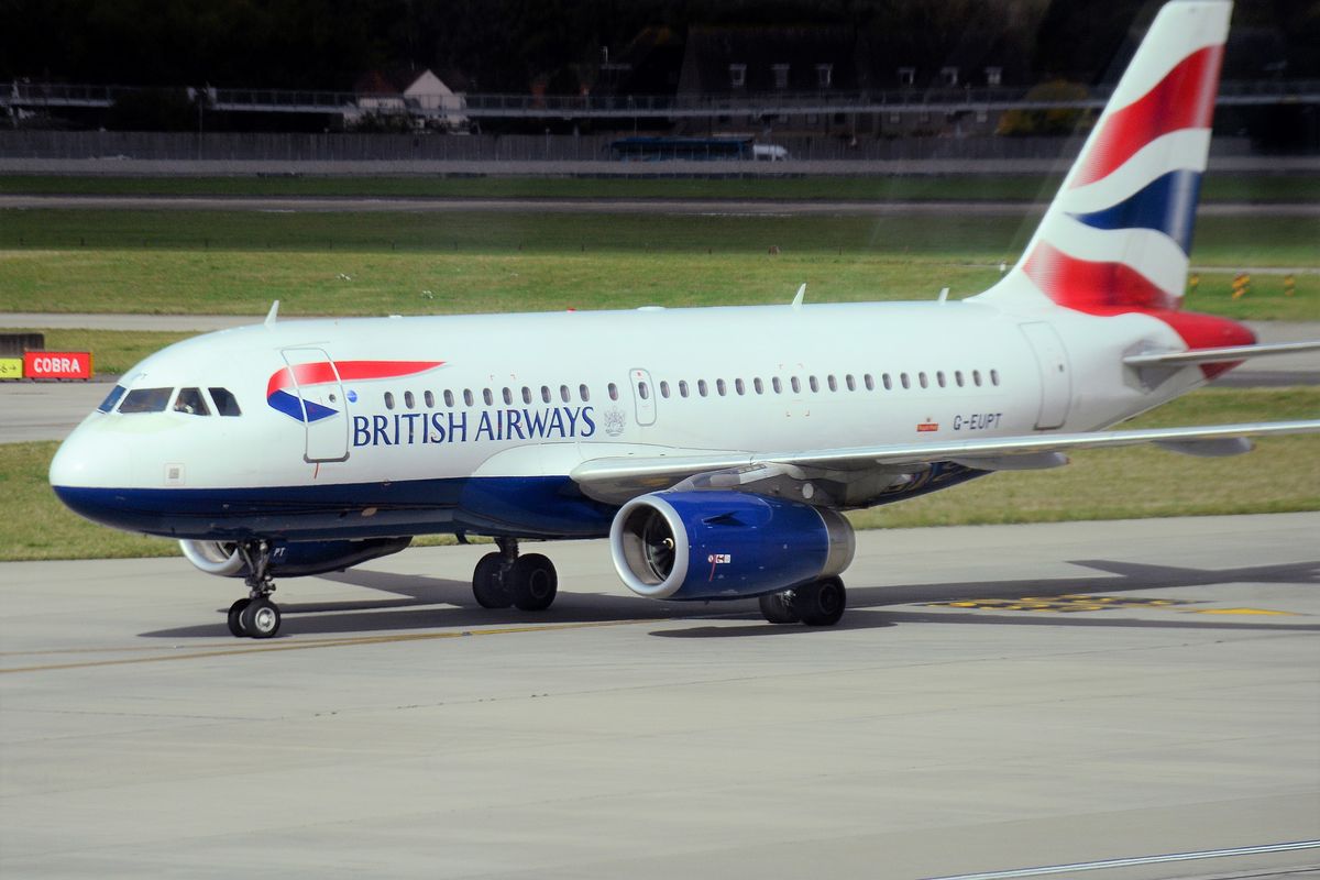 British Airways plane on runway at Heathrow