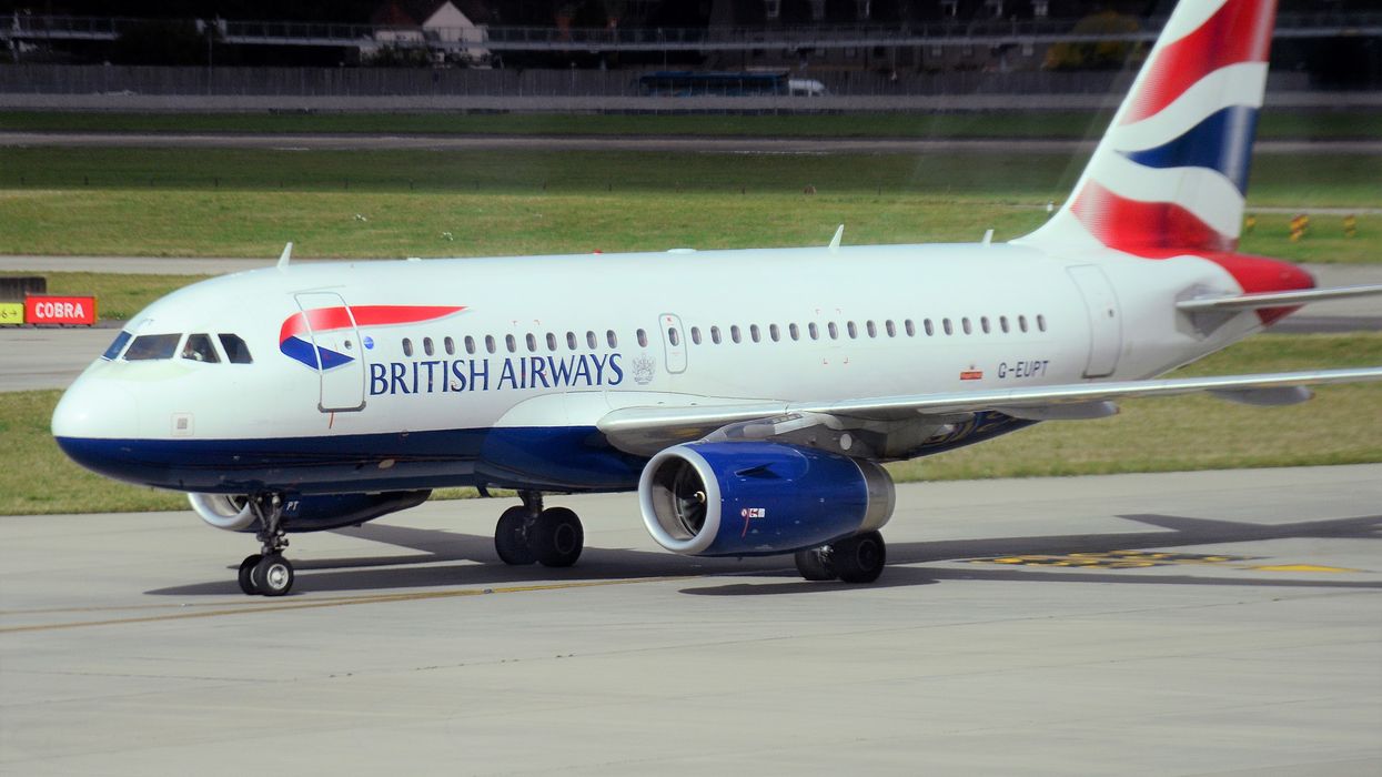 British Airways plane on runway at Heathrow