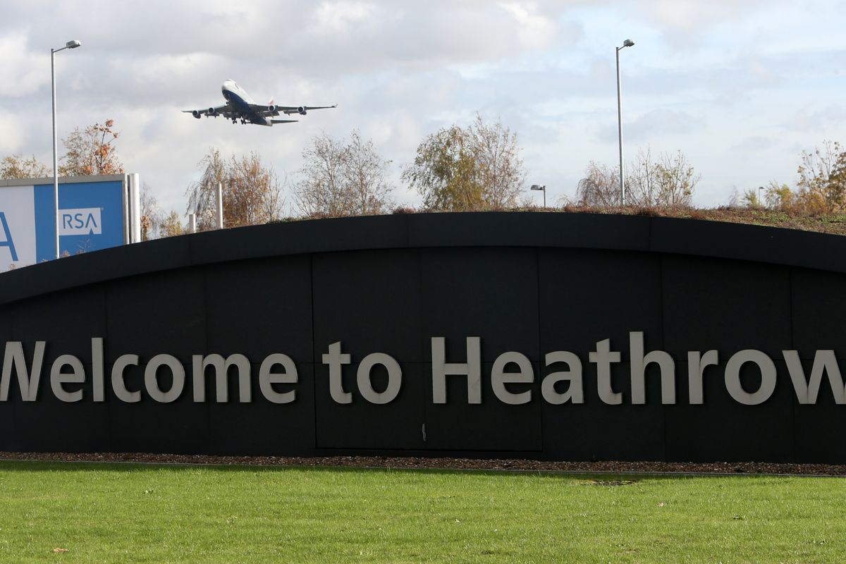 British Airways plane taking off from Heathrow Airport