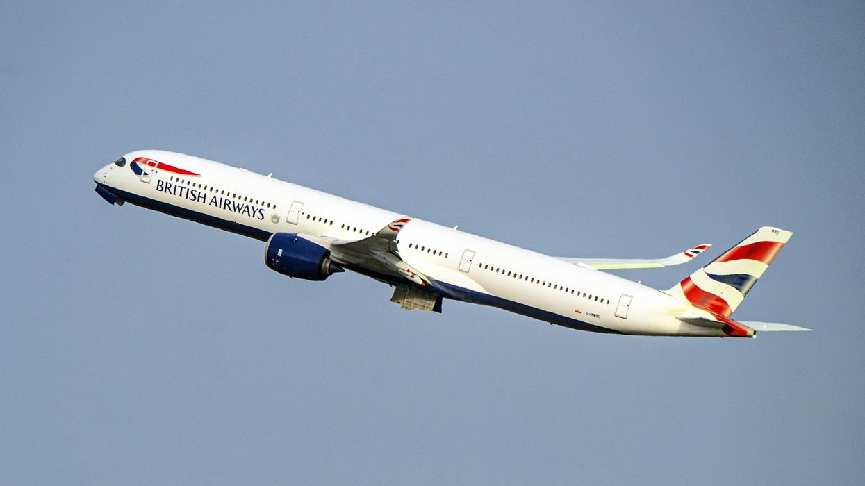 British Airways plane taking off