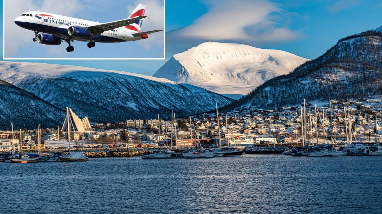 British Airways plane / Tromsø Harbour
