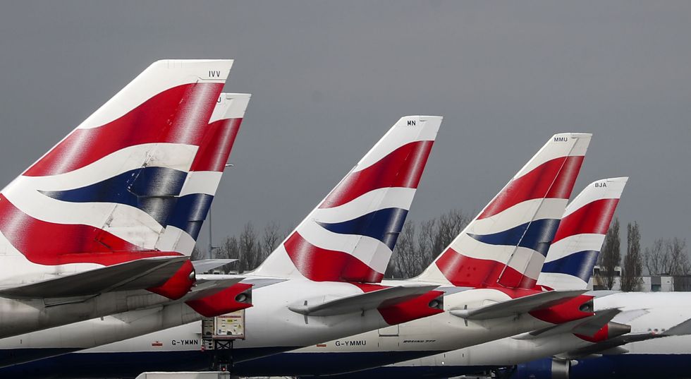 British Airways planes at Heathrow Airports