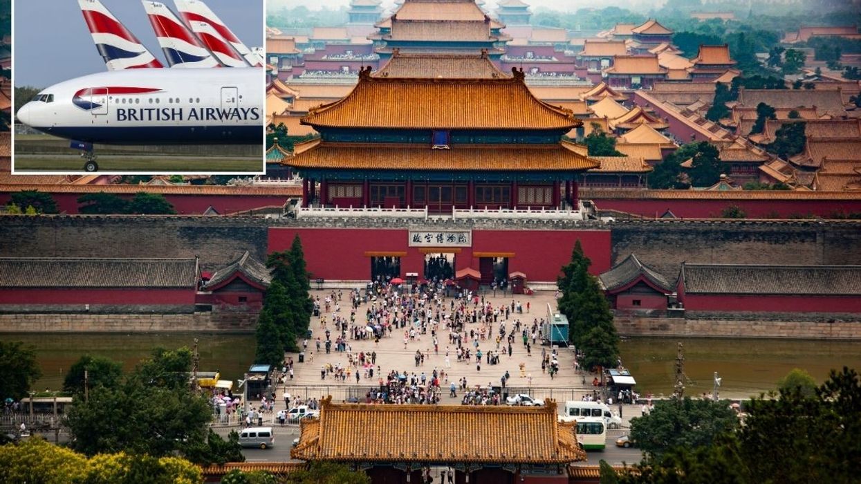British Airways planes / Forbidden City, Beijing