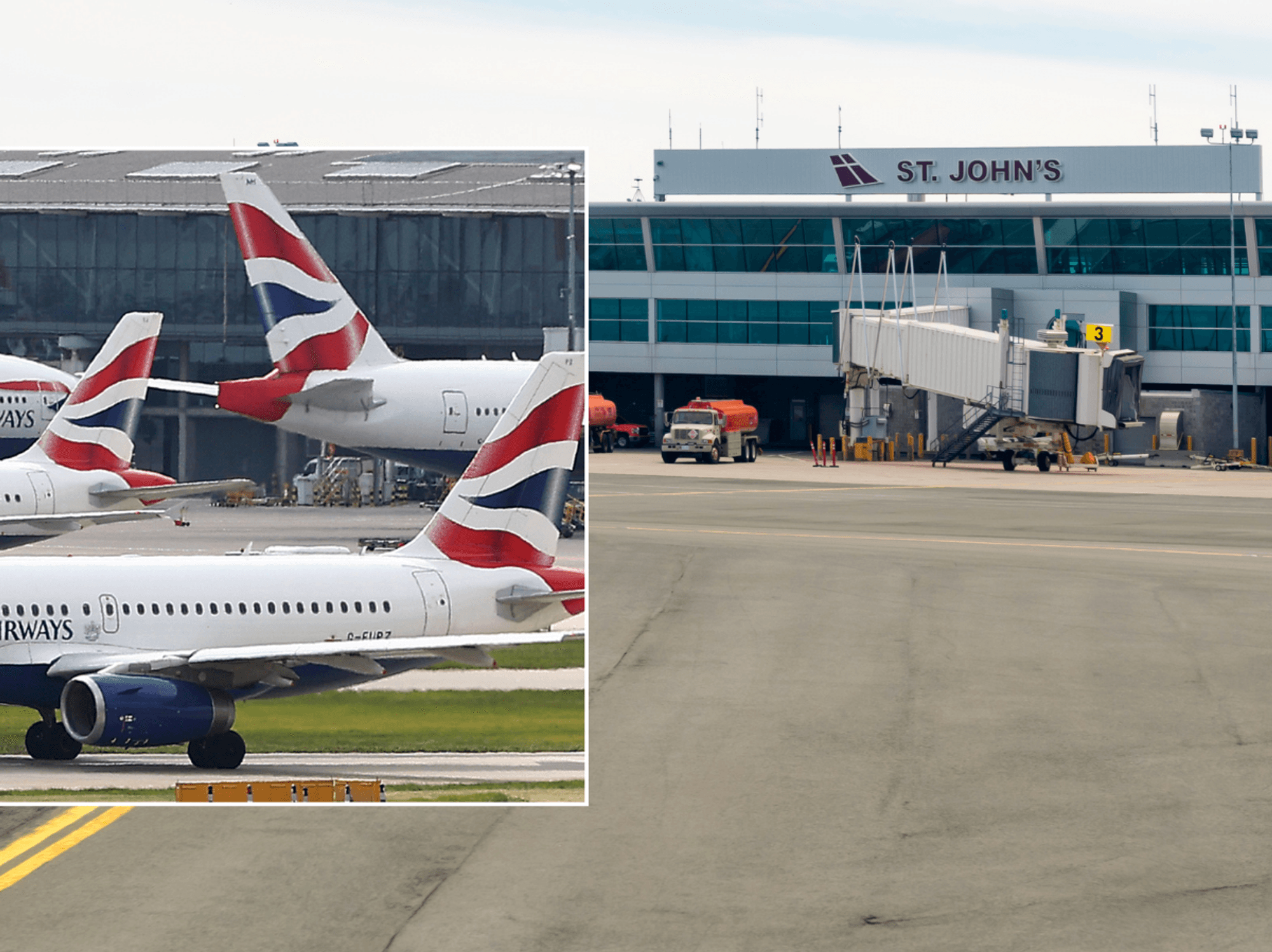 British Airways; St John's runway, Canada