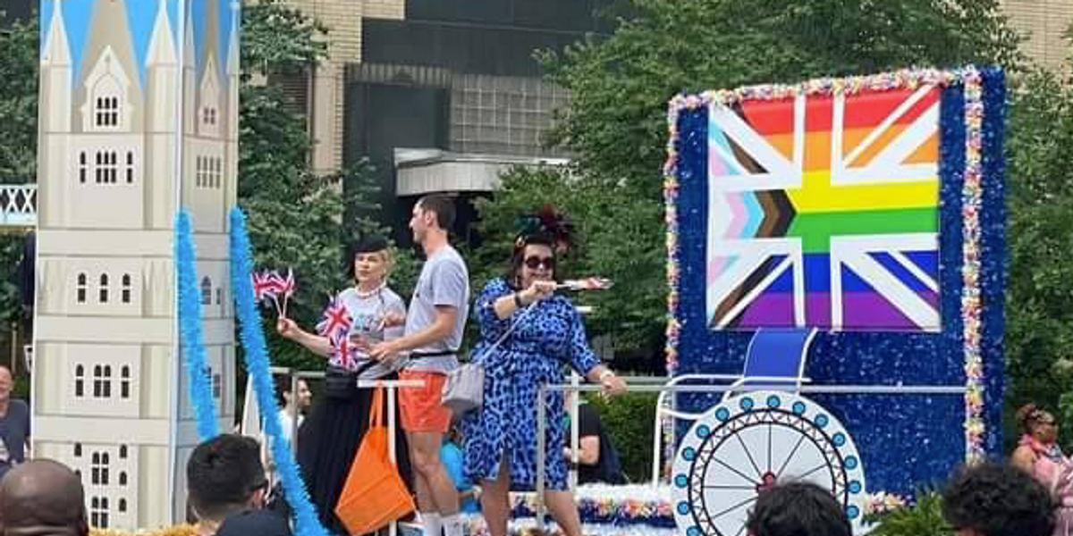 NextImg:British Embassy in America splurges £50,000 on LGBT parties and parades as Ambassador waves pride flag