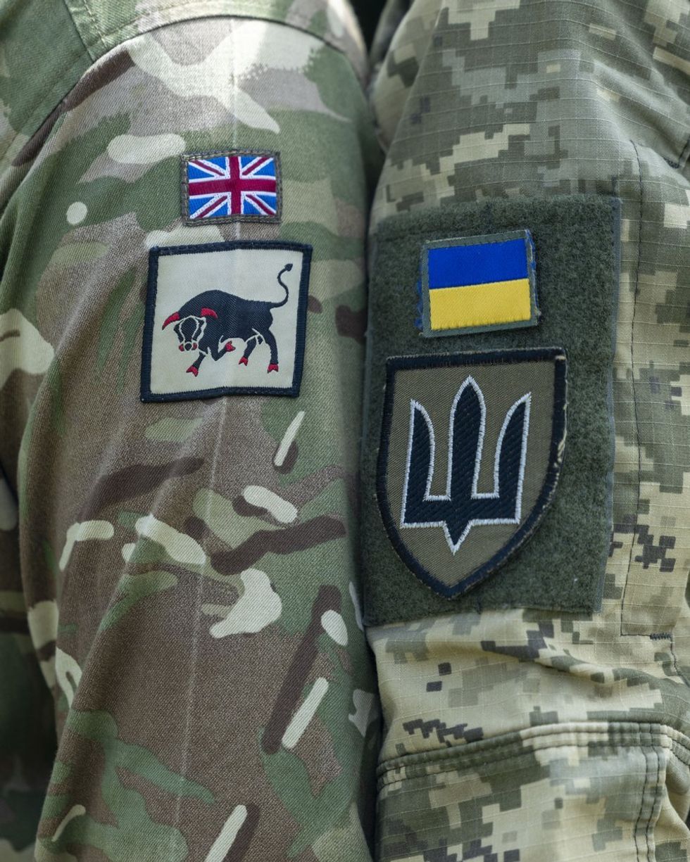 British and Ukrainian patches