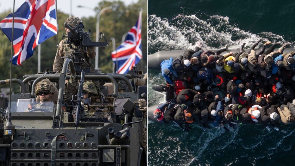 British armed forces and Channel migrants