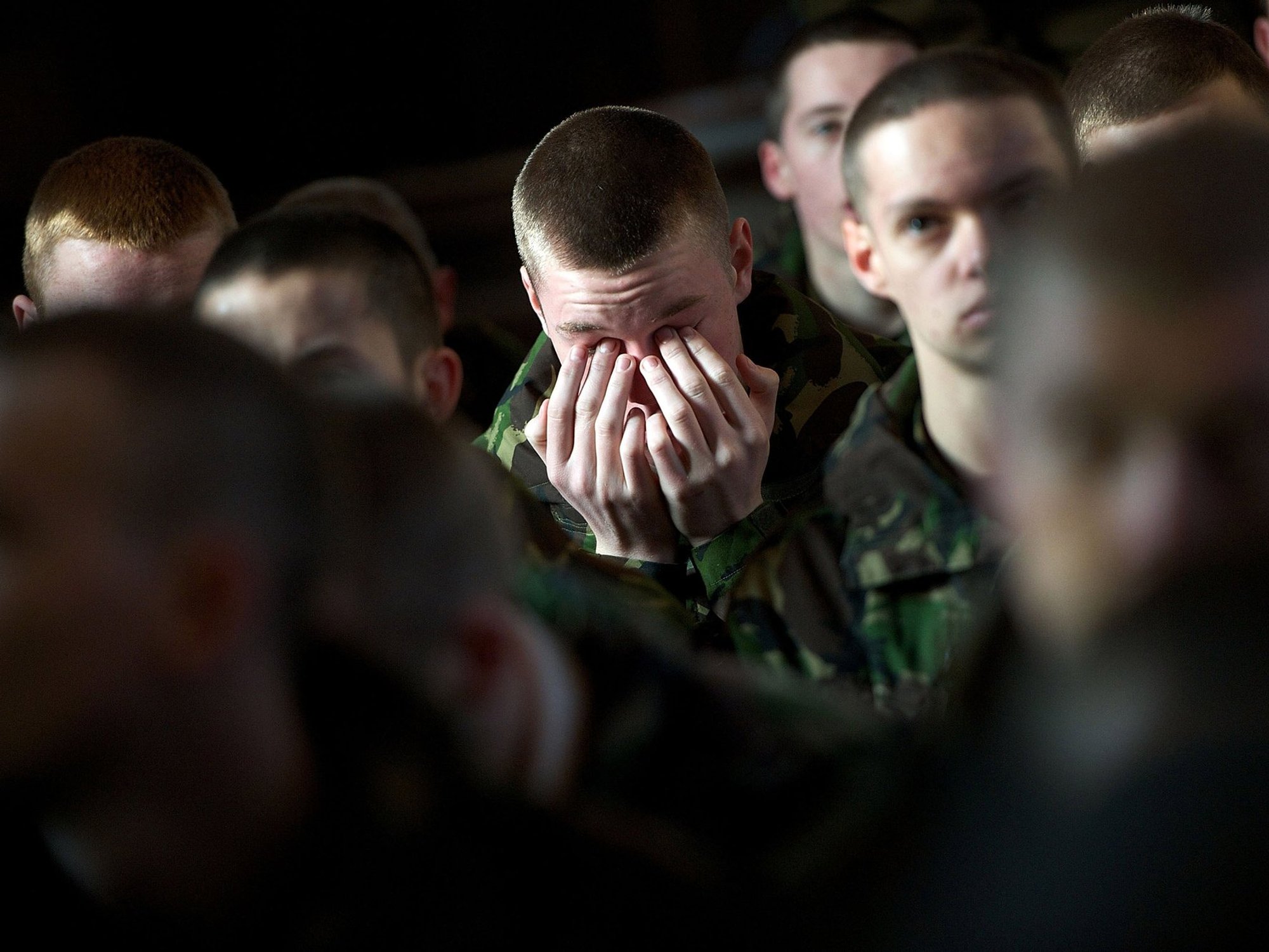 British army recruits