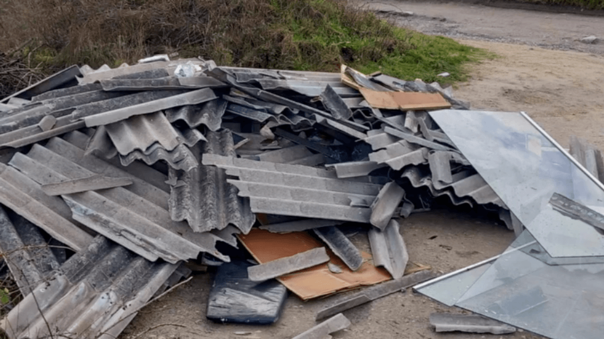 British beauty spot marred after fly-tippers illegally dump 'dangerous' asbestos waste - 'Disgusting!'