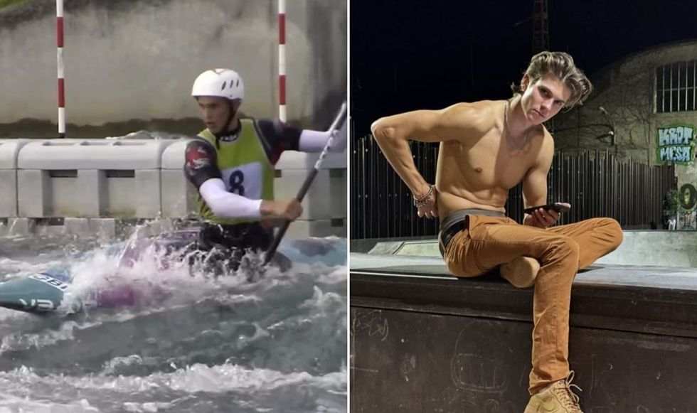 British canoeist Kurts Adams Rozentals