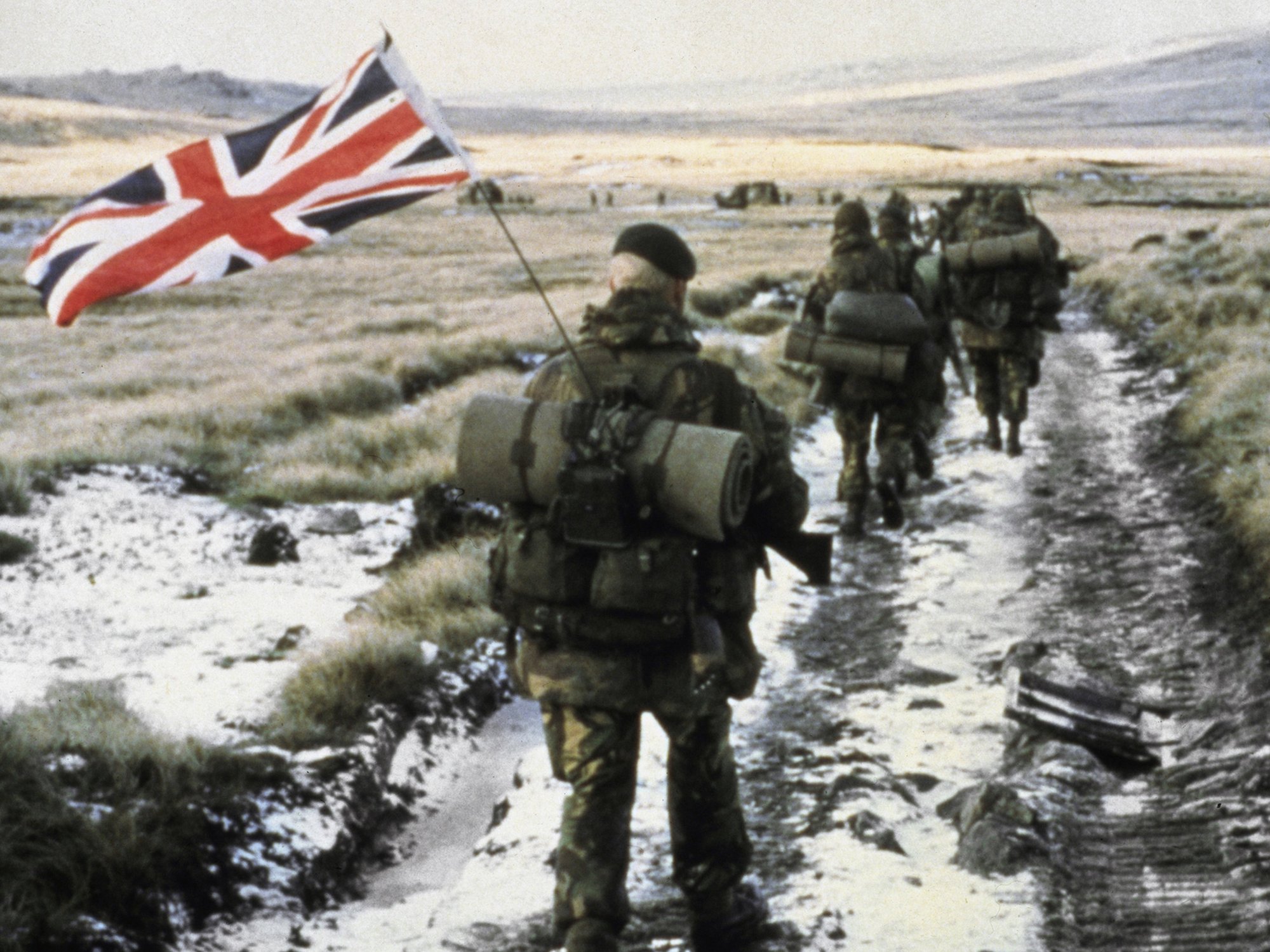 British commandos on the Falklands