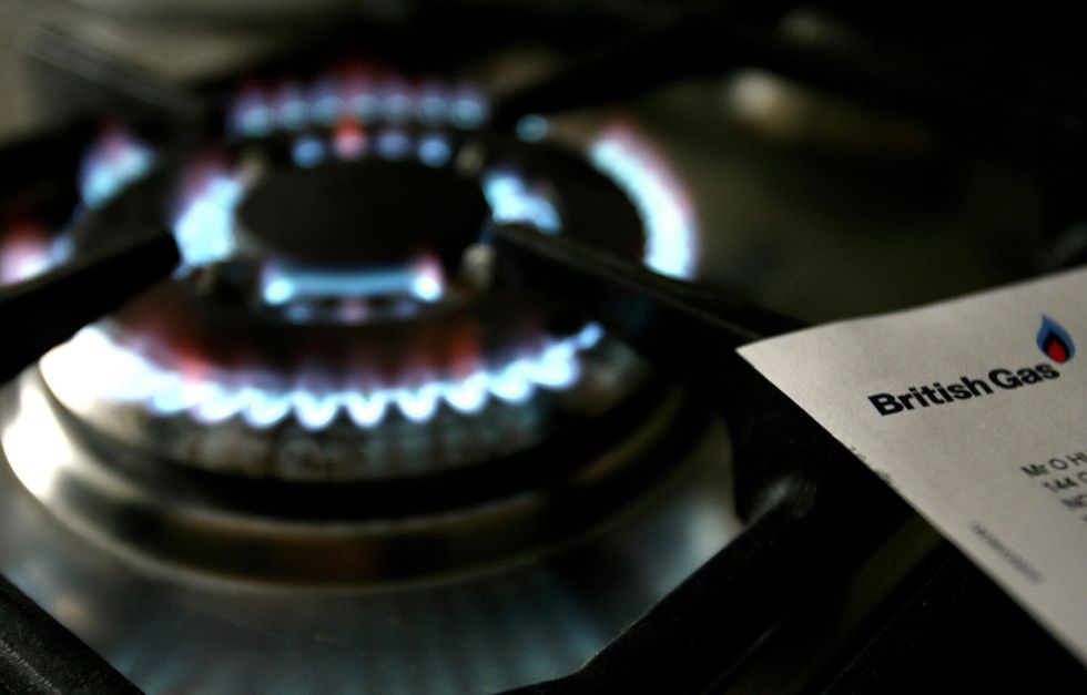 British Gas energy bills statement beside hob