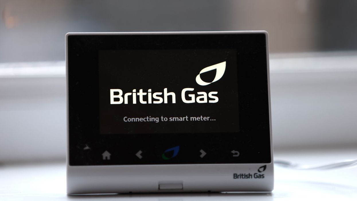 British Gas logo on smart meter