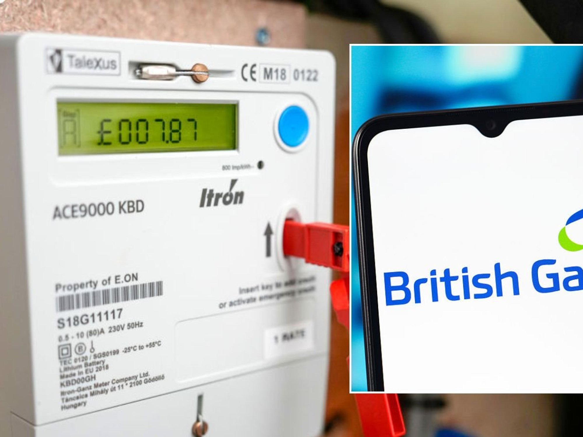 British Gas on phone and prepayment meter