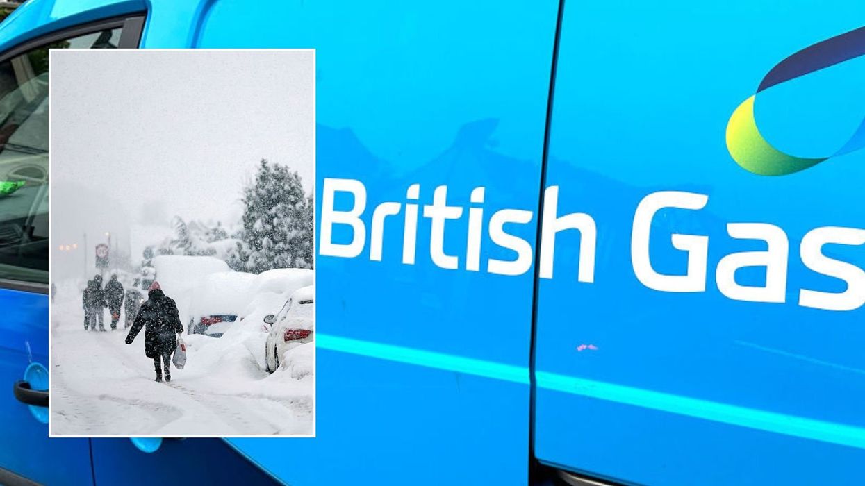 British Gas van and Storm Goretti