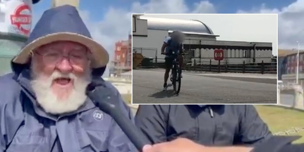 NextImg:British Grandad on hunger strike against illegal immigration HOUNDED by pro-Palestine youth