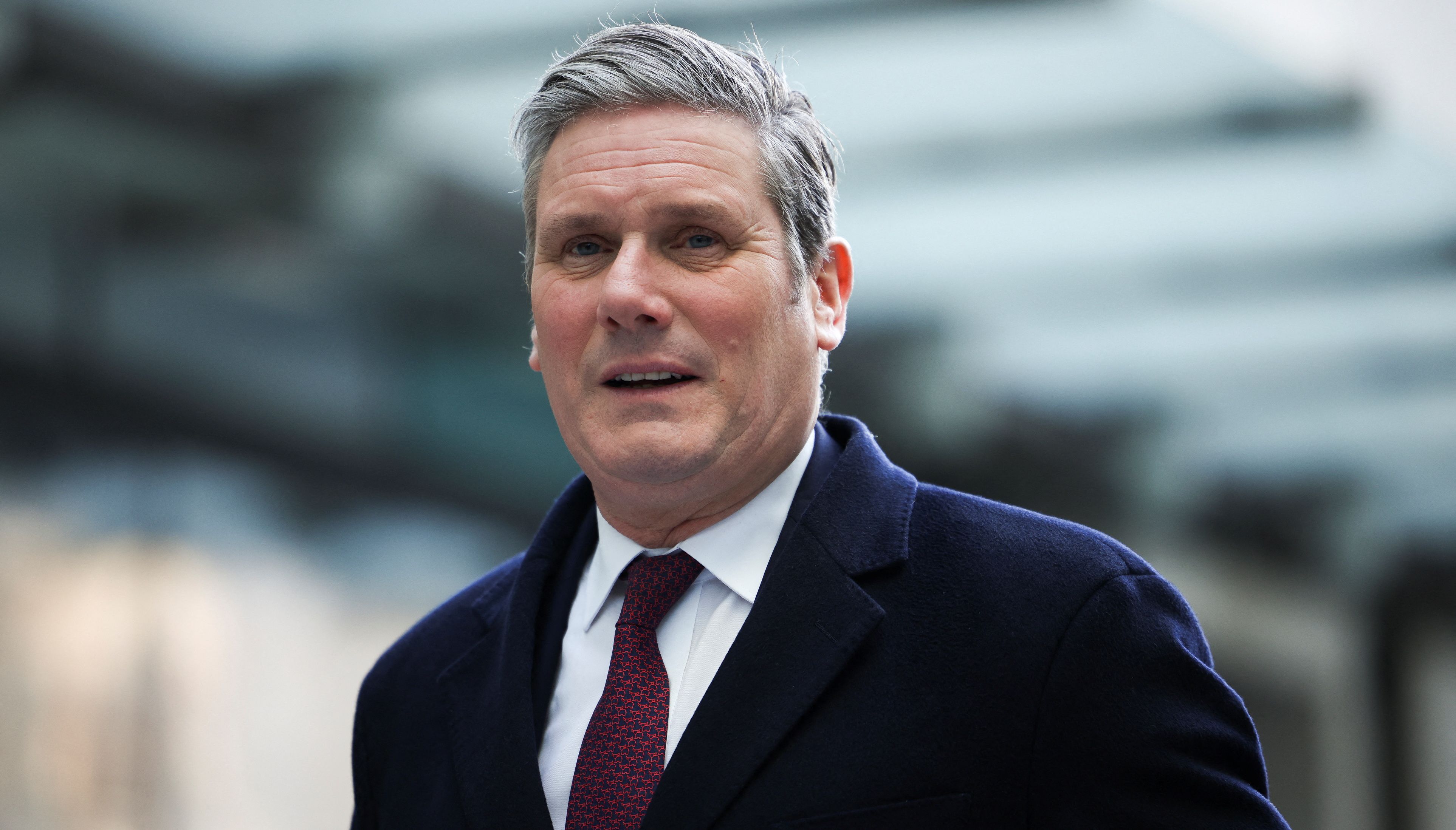 British Labour Party leader Keir Starmer arrives at the BBC headquarters in London, Britain, March 6, 2022. REUTERS/Henry Nicholls