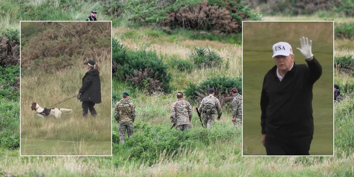 NextImg:British military locks down Donald Trump's golf course as major security operation underway in Scotland