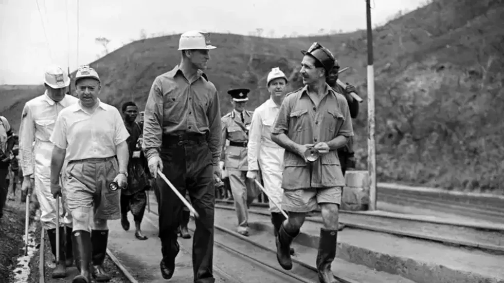 British officers in Nigeria