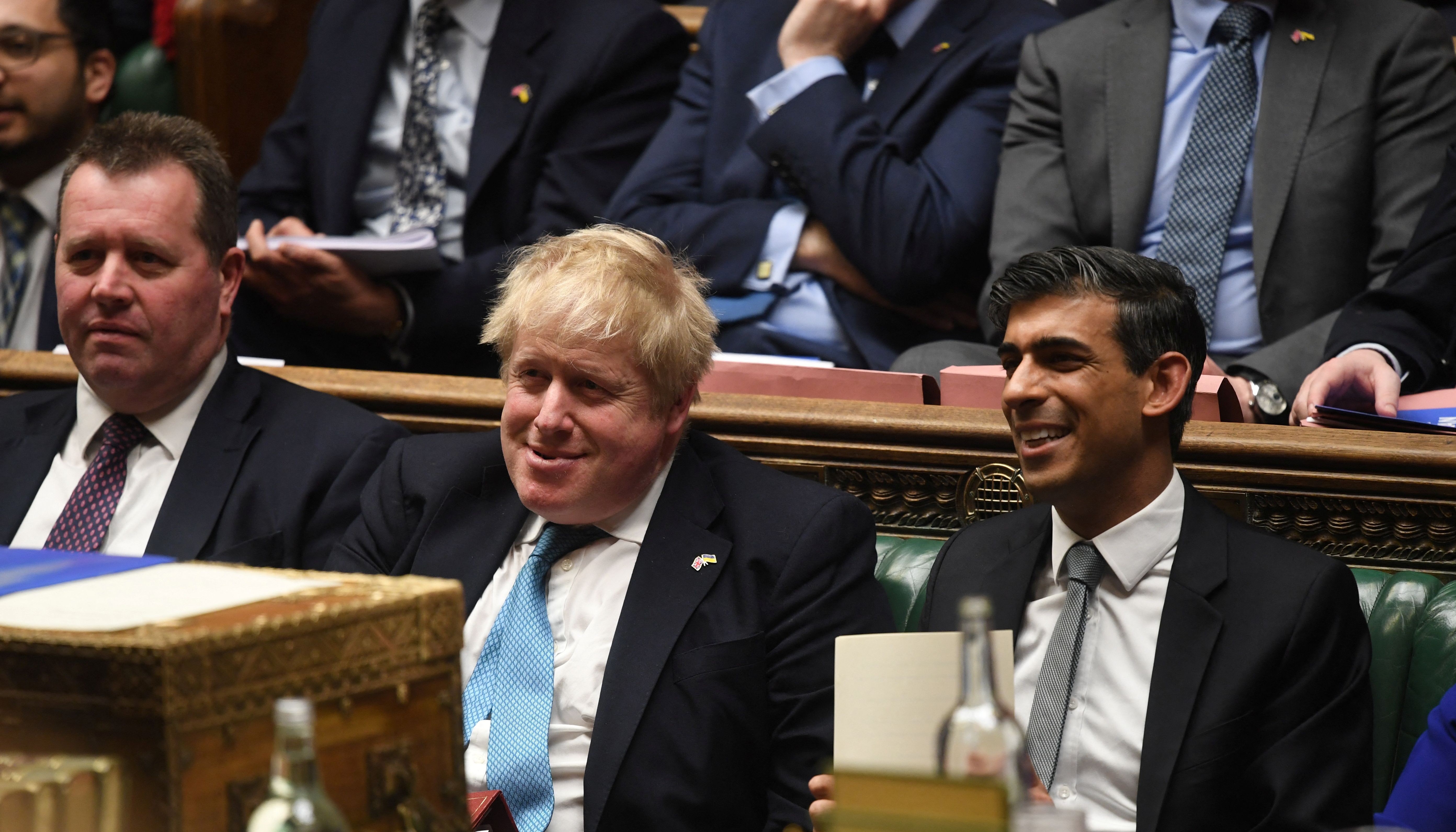 British Prime Minister Boris Johnson and Chancellor of the Exchequer Rishi Sunak.