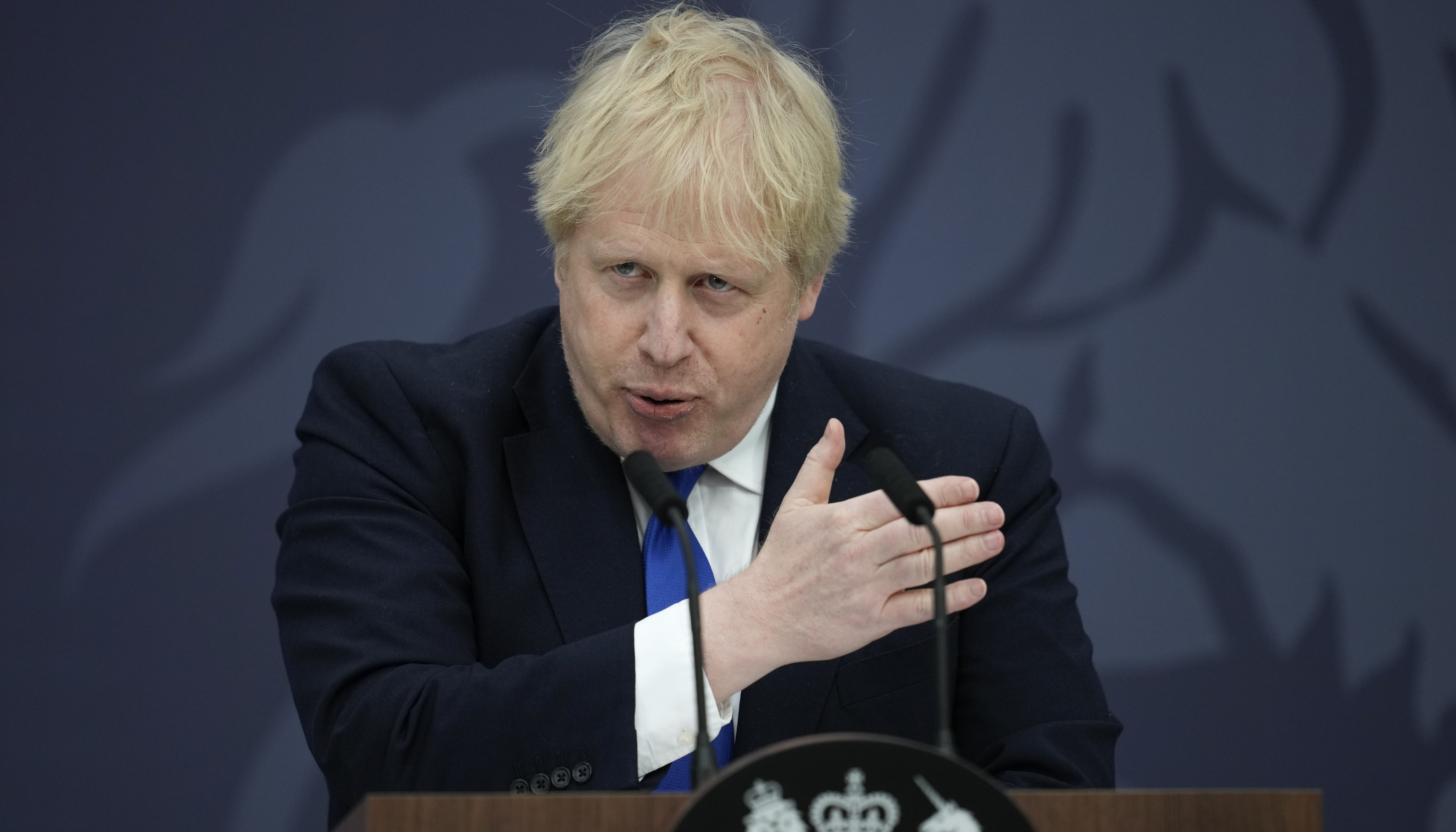 British Prime Minister Boris Johnson announced the plans in Kent.