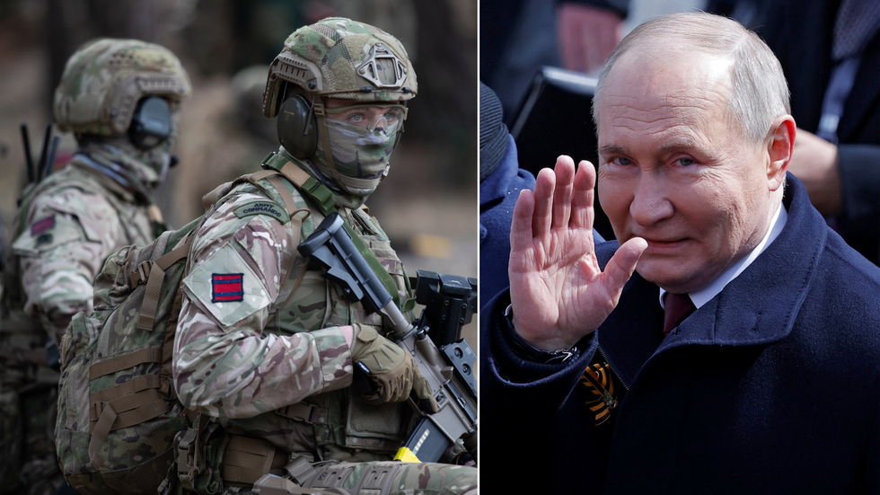 British soldiers/Putin