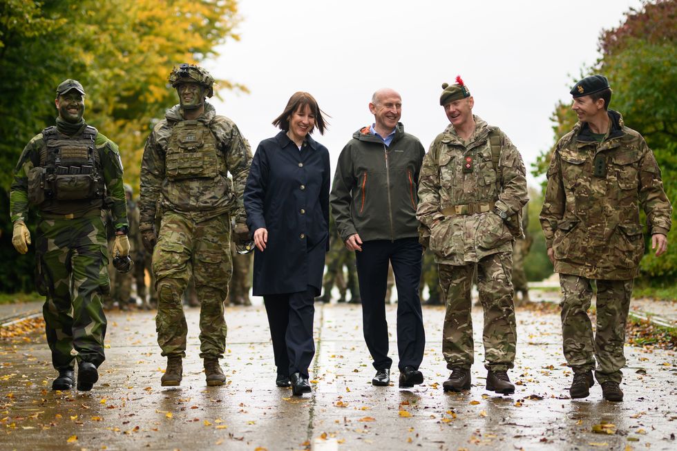 British soldiers with Labour ministers