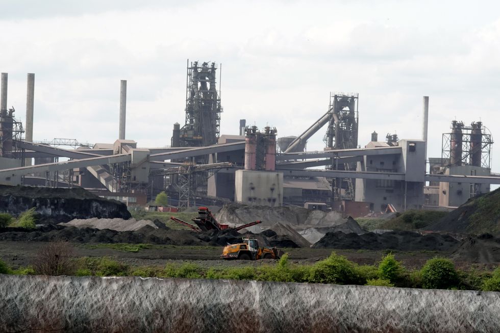 British Steel blast furnaces in Scunthorpe