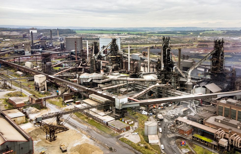 British Steel Ltd steelworks in Scunthorpe