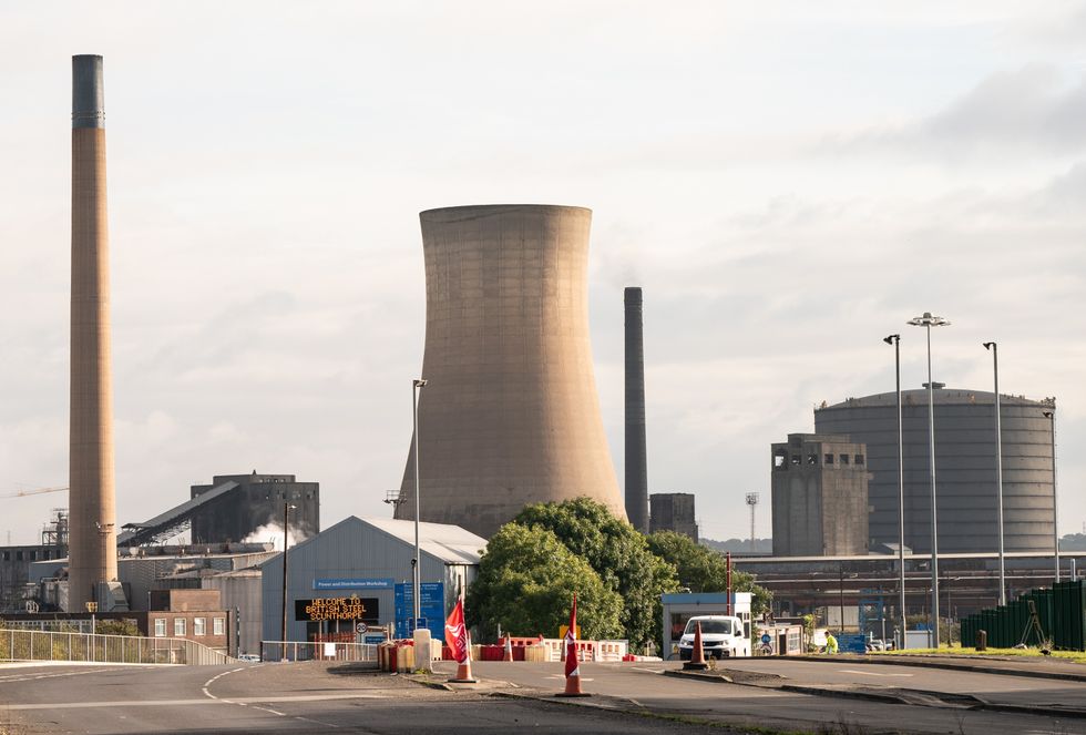 British Steel Ltd steelworks in Scunthorpe
