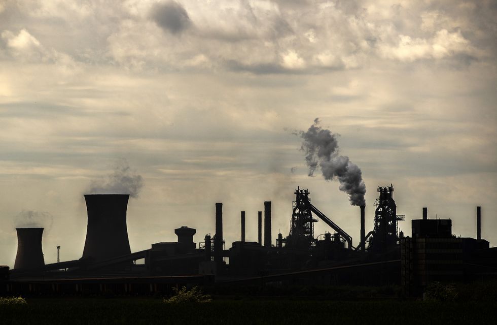 British Steel plant in Scunthorpe