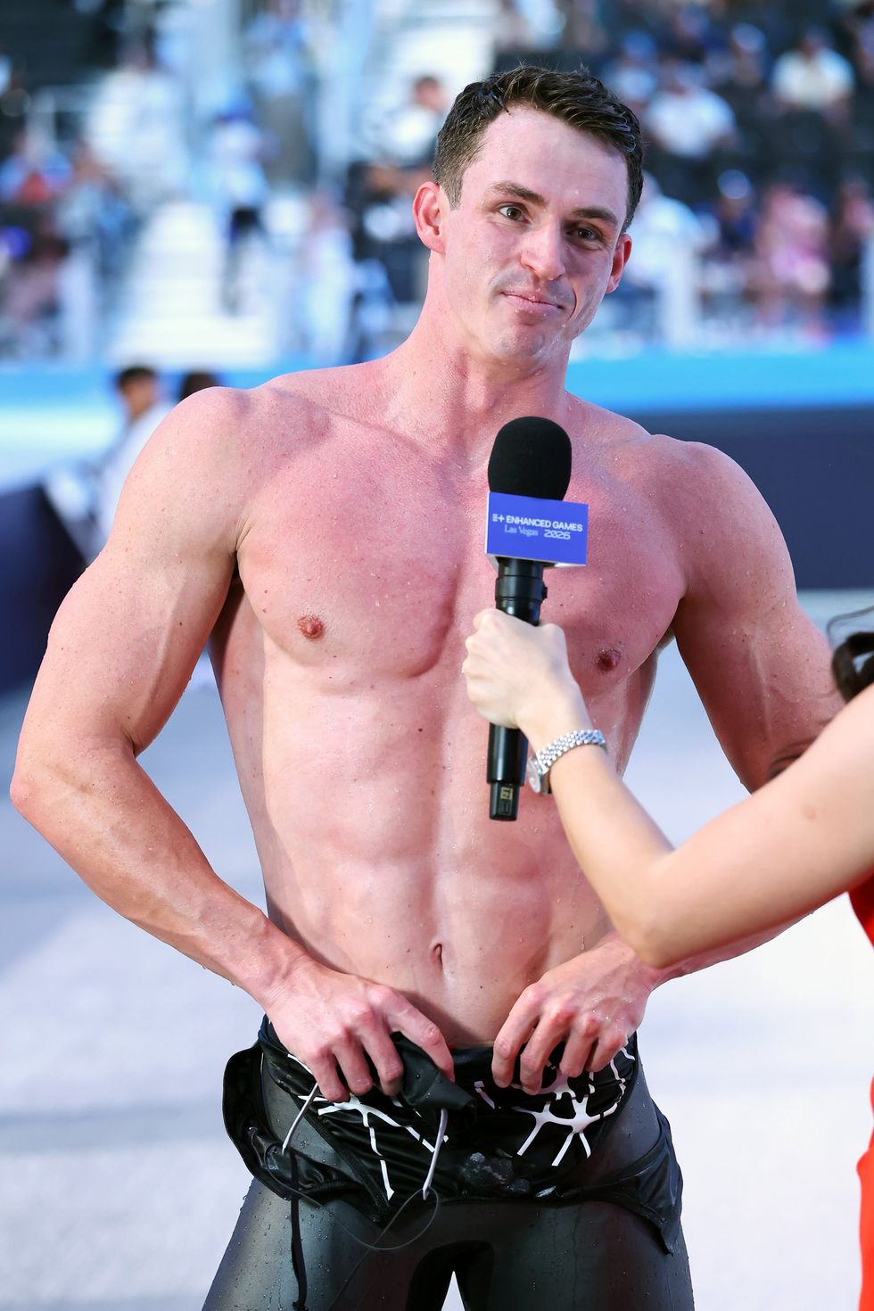 British swimmer Ben Proud came painfully close in the men's 50m butterfly but narrowly missed out on the bonus after finishing in 22.32 seconds, just five-hundredths outside the world record