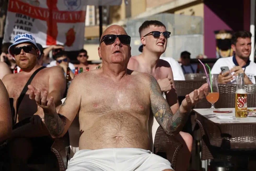 British tourists in Benidorm