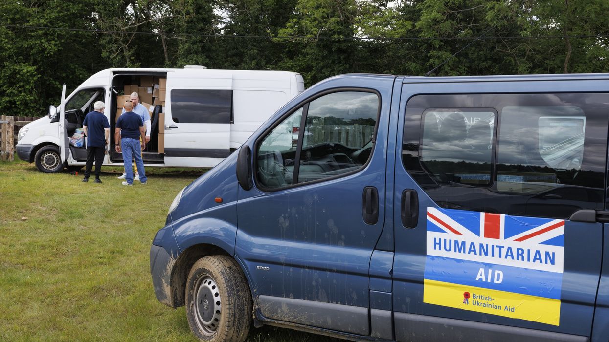 British-Ukrainian aid vehicle