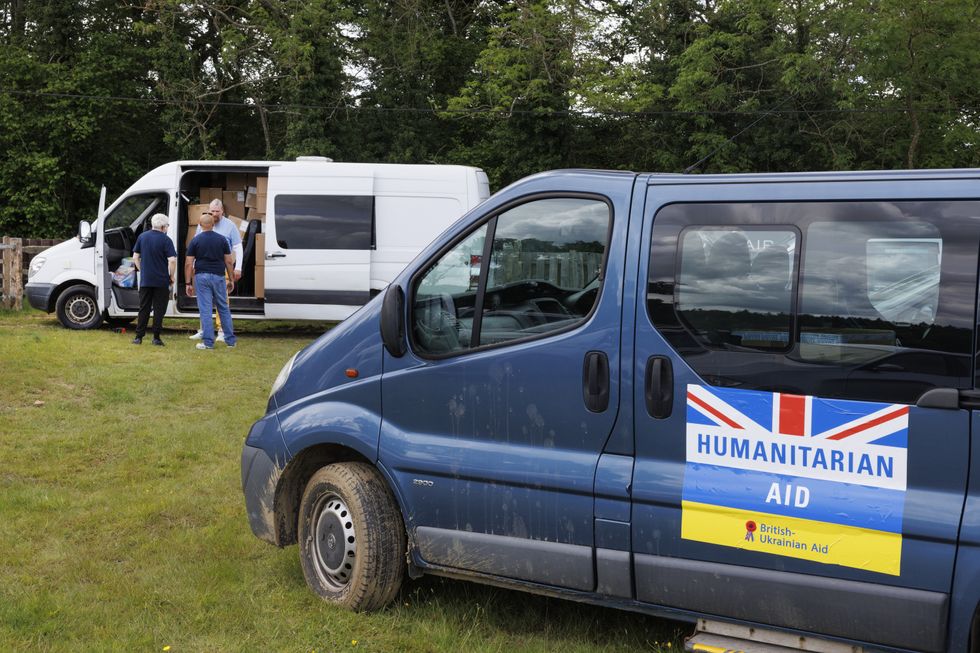 British-Ukrainian aid vehicle