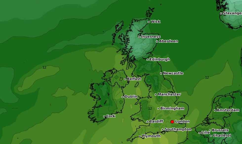 British weather forecast