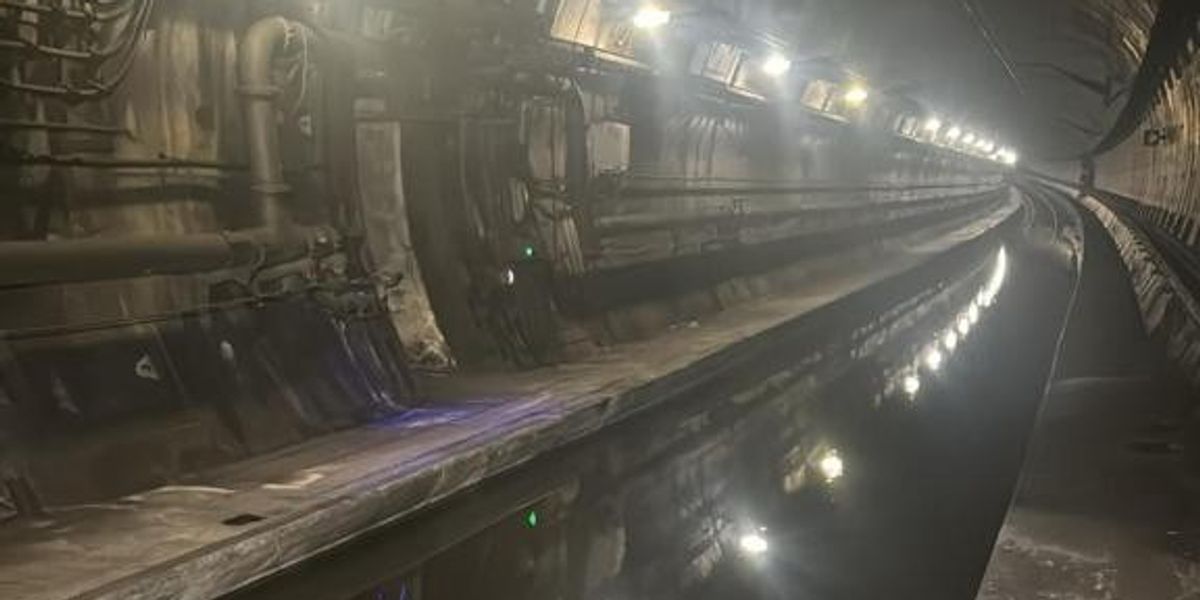 NextImg:Travellers stranded as major line flooding cancels ALL Eurostar and Southeastern trains