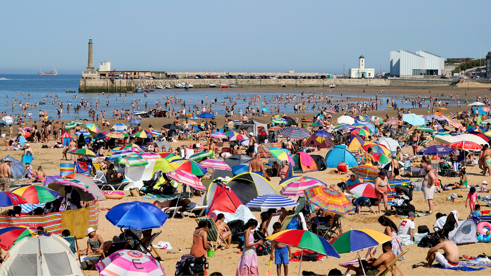 Britons at the beach