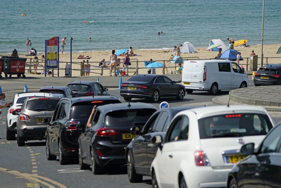 Britons driving in warm weather