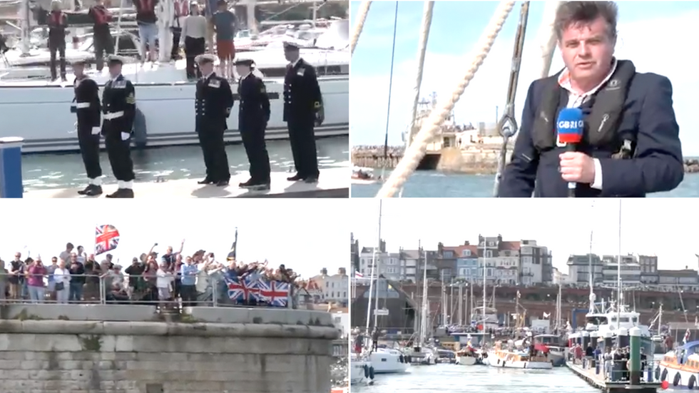 Britons welcome home the boats