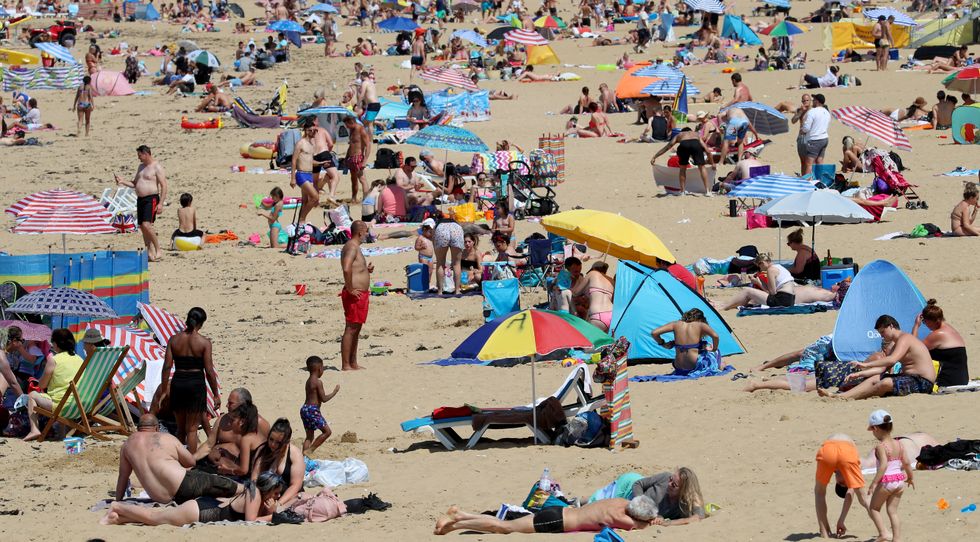 Brits flock to Margate to enjoy the sun on a hot day in 2020