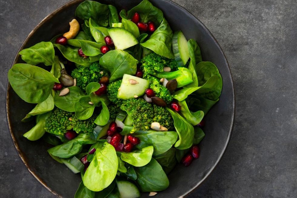 BROCCOLI AND POMEGRANATE