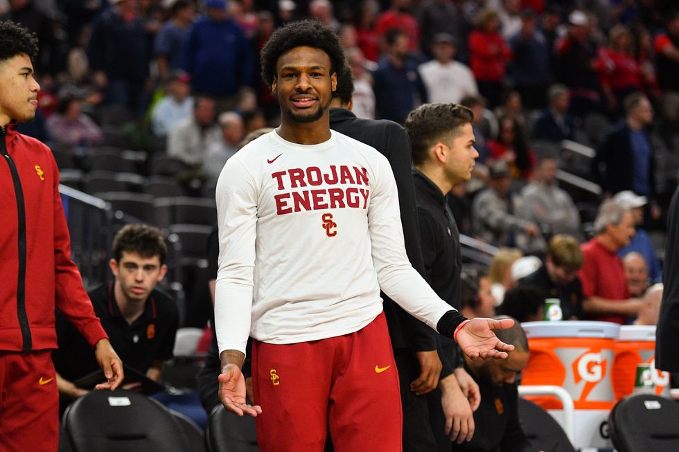 Bronny James is at risk of going undrafted