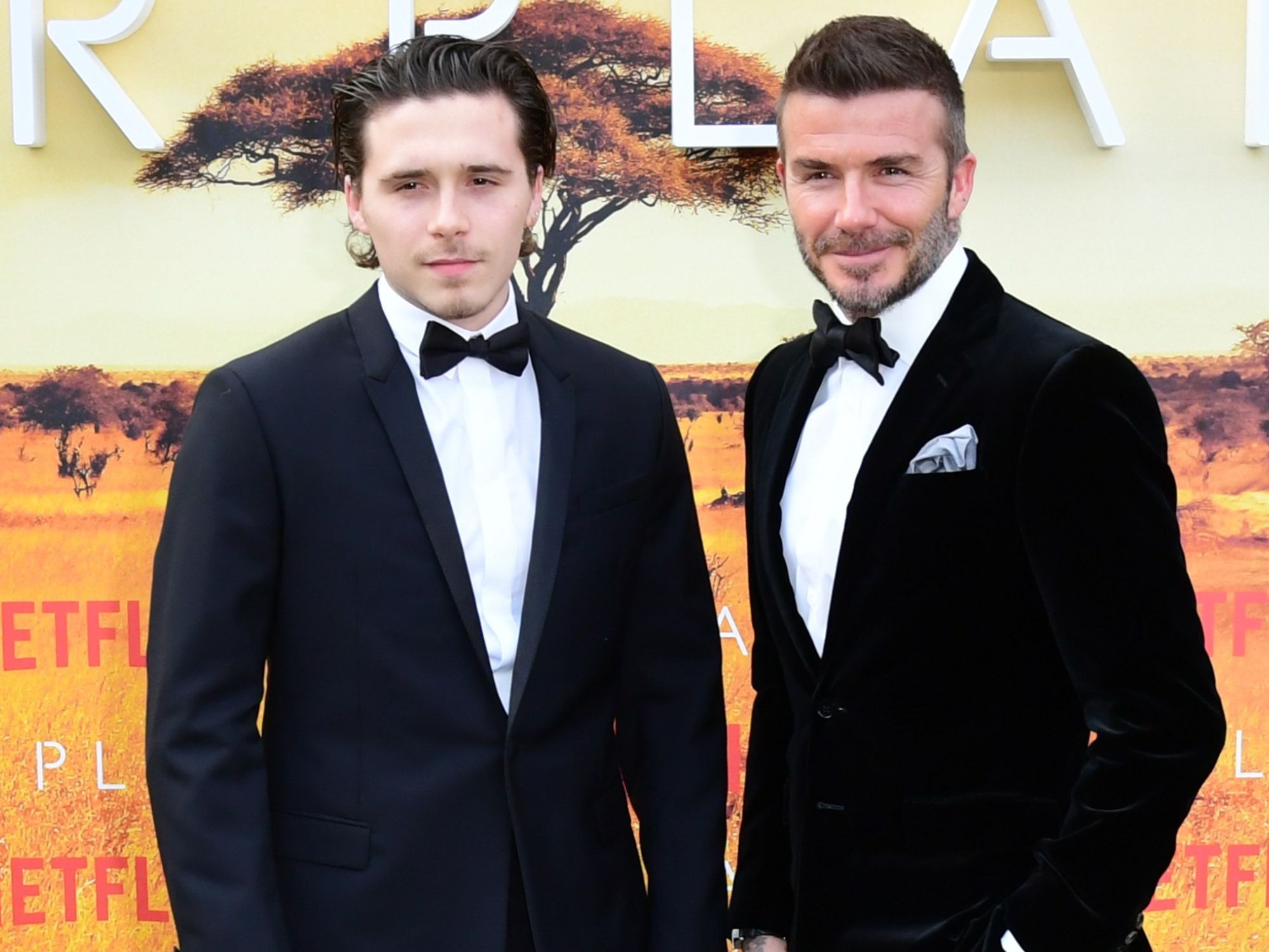 Brooklyn and David Beckham