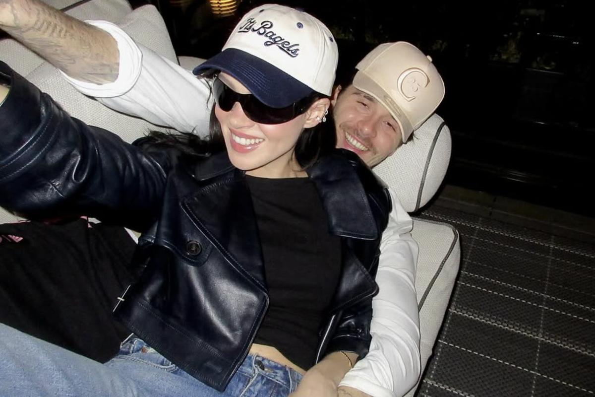 Brooklyn and Nicola Beckham