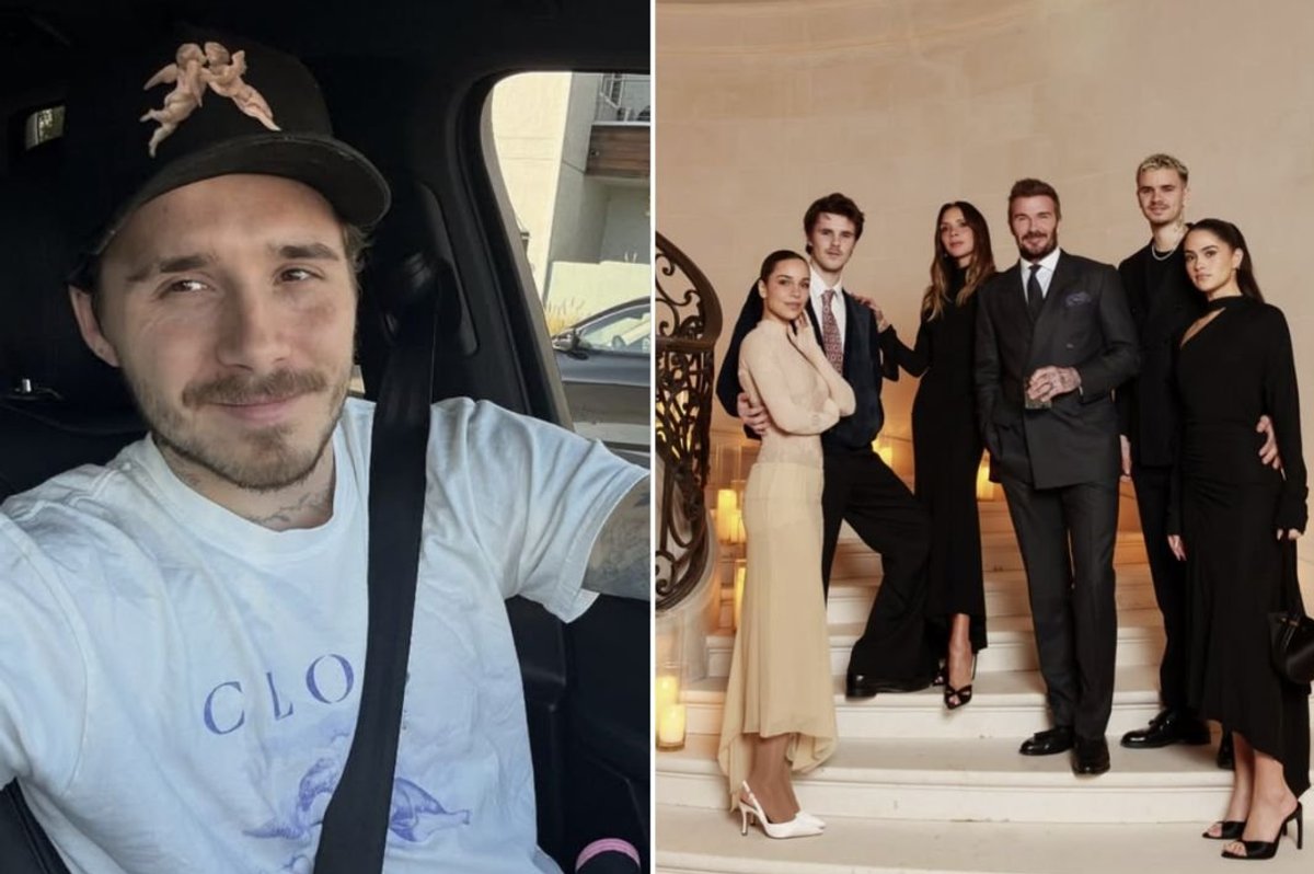 Brooklyn Beckham and Victoria Beckham