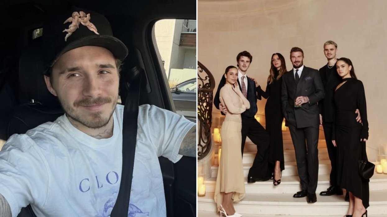 Brooklyn Beckham and Victoria Beckham